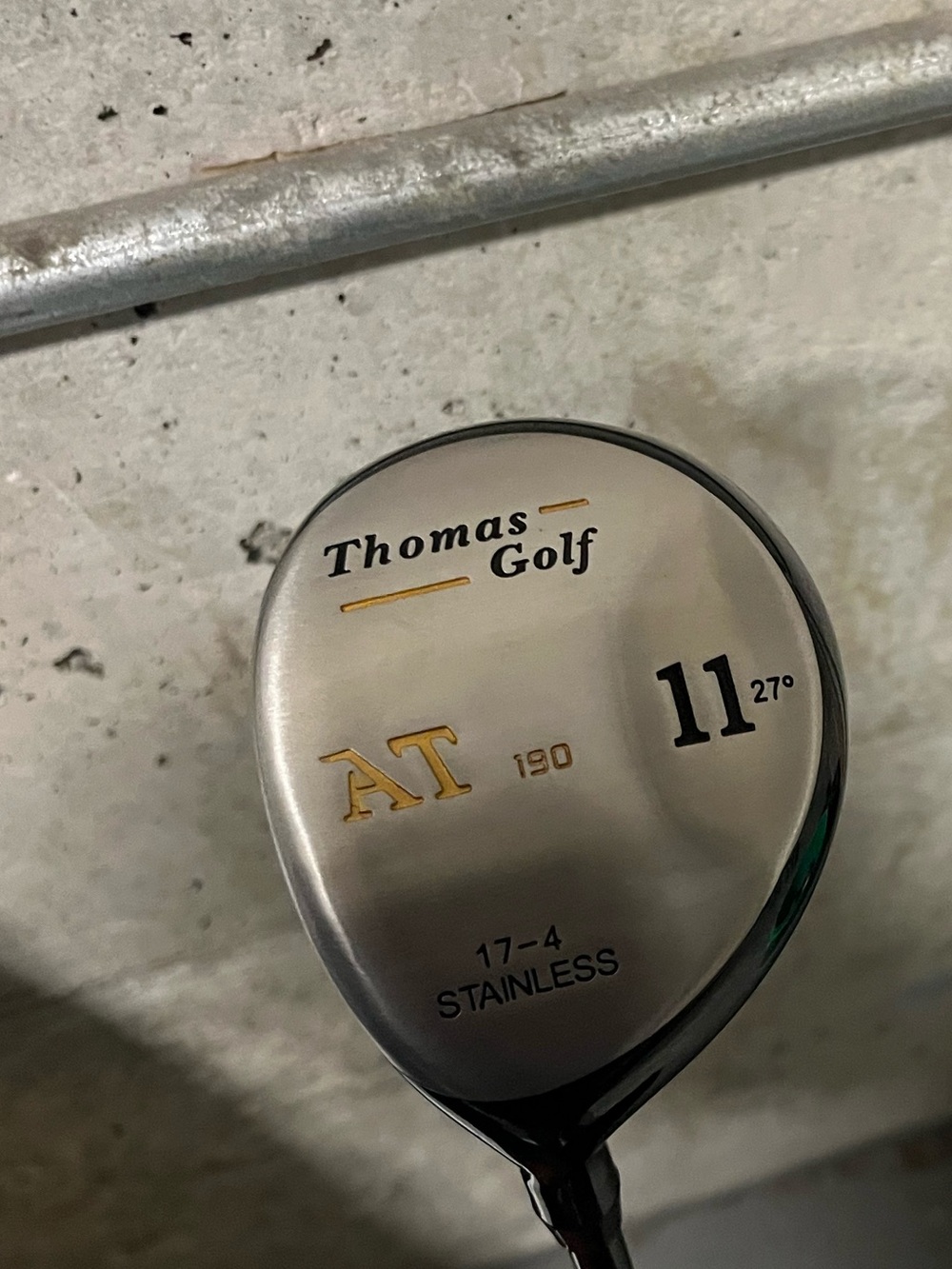 Thomas Golf AT 11° Stainless Fairway Wood - Silver with Gold Accents